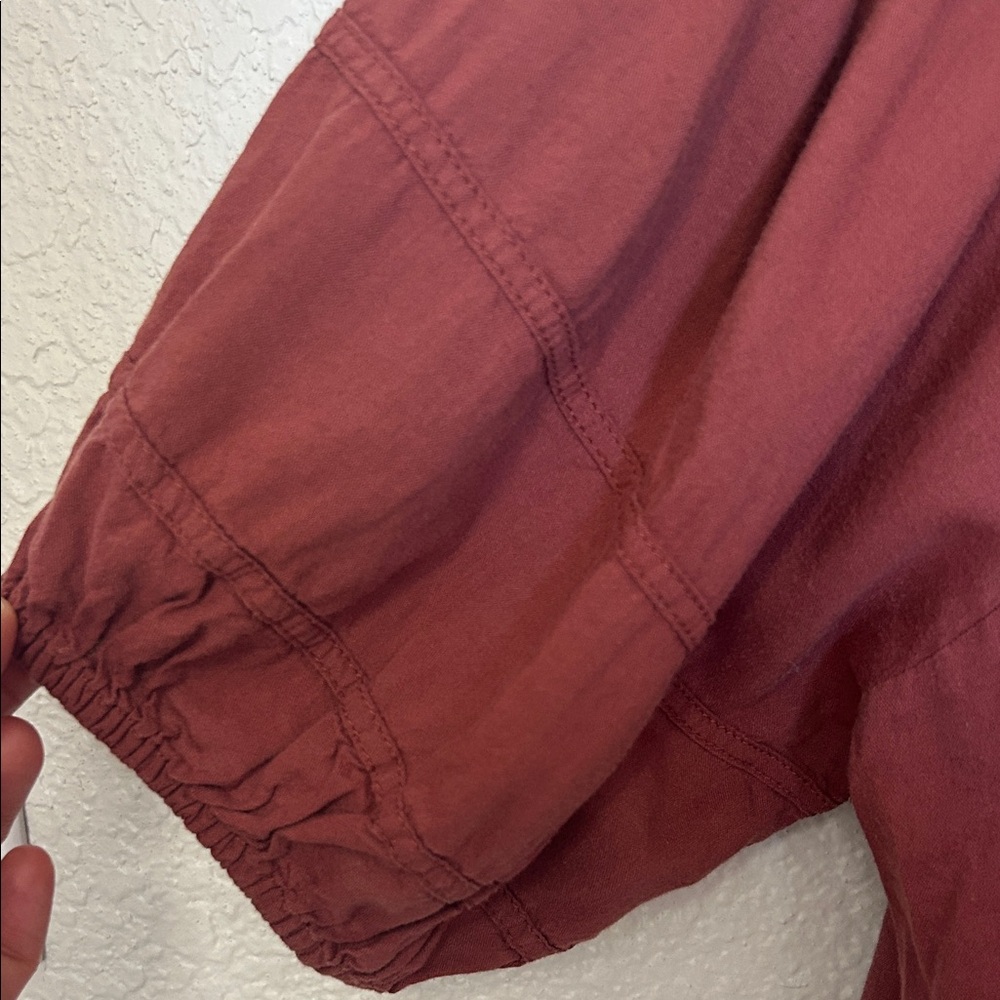 Old Navy Mauve Puff Sleeve Blouse - Picture 4 of 7